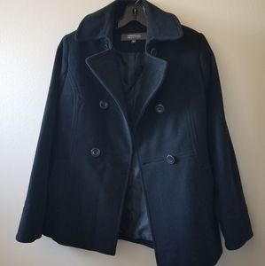 Kenneth Cole Reaction Black Pea Coat